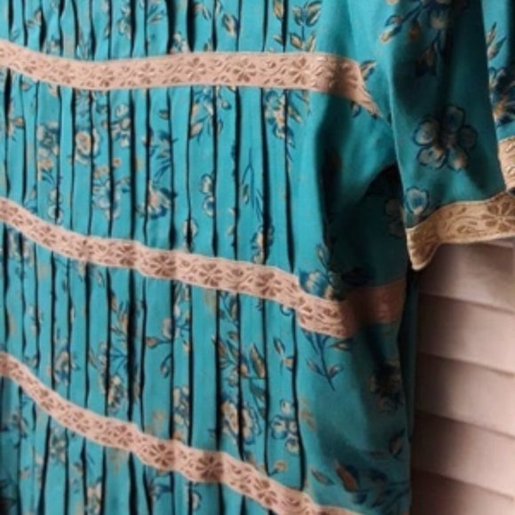 Vintage Light Baby Blue Long Boho Sarah Elizabeth - Picture 10 of 10